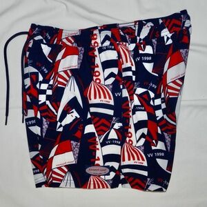Vineyard Vines Swim trunks Mens S Red White Blue Nautical
